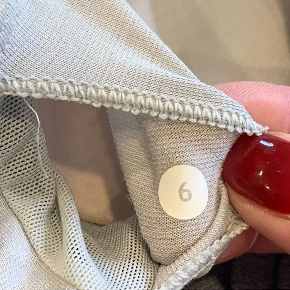 Lululemon Nouveau Limits Tank Raspberry Glo Slate Gray Size 6